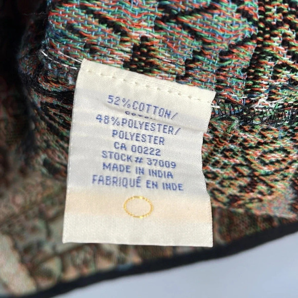 VINTAGE Tradition Country Collection Blue Tapestry Jacket Patchwork M - Picture 8 of 10